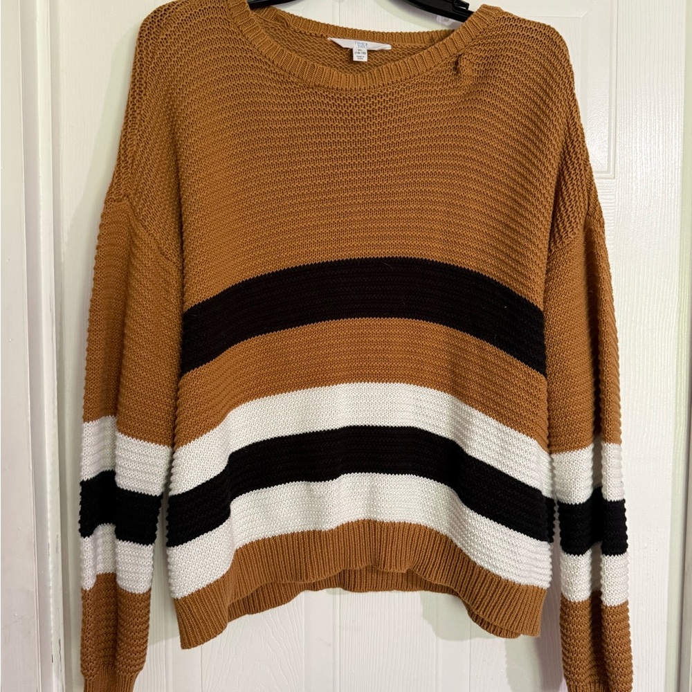 Striped Brown and Black Sweater